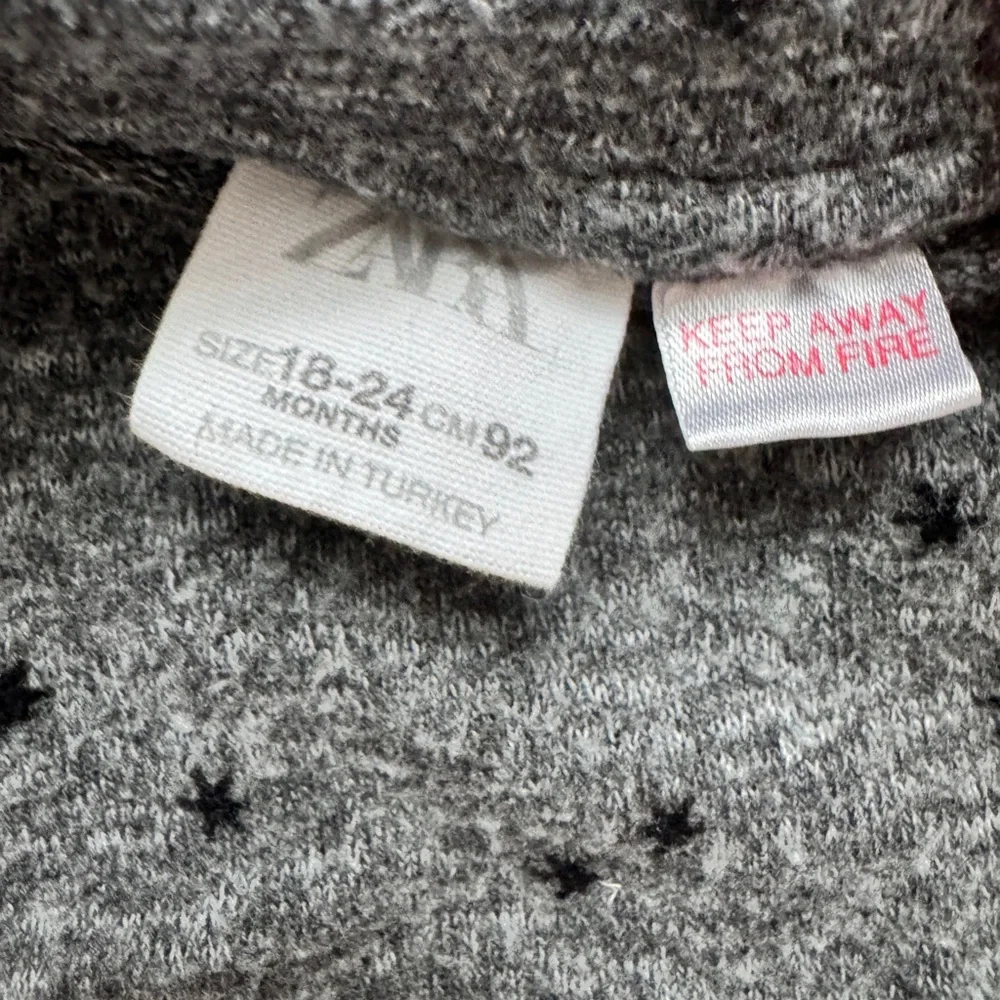 Zara & H&M Baby Girl Sweater Bundle of 3 18-24M Rainbow Star Cozy Sweatshirts